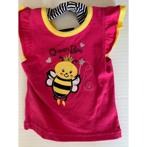 DDG Darlings Girls Baby Infant 6 9 Months 2 Pc Outfit Set Pants Short sleeve tsh - Picture 6 of 6